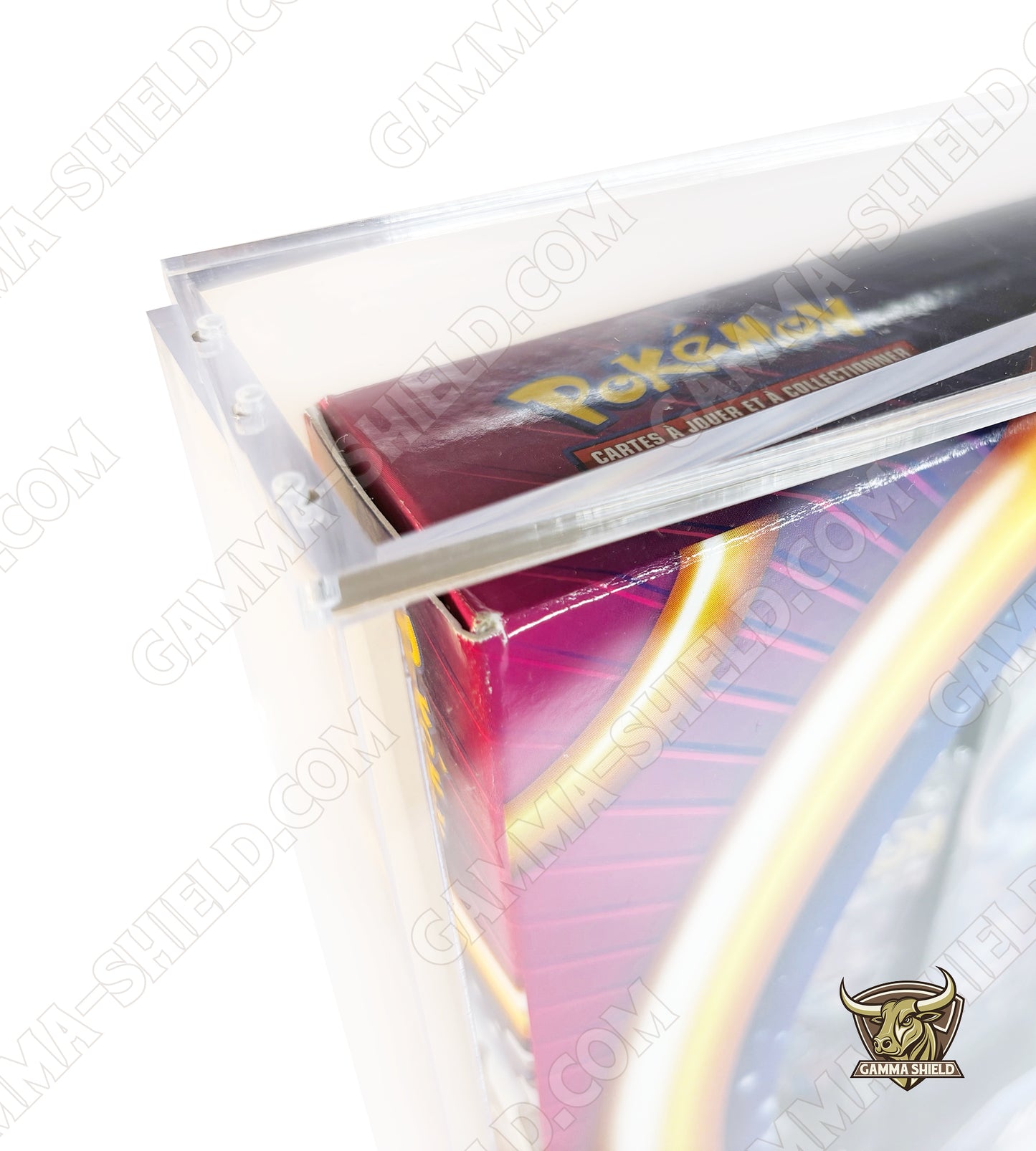 Protection acrylique aimantée pour coffret Pokémon 4 boosters