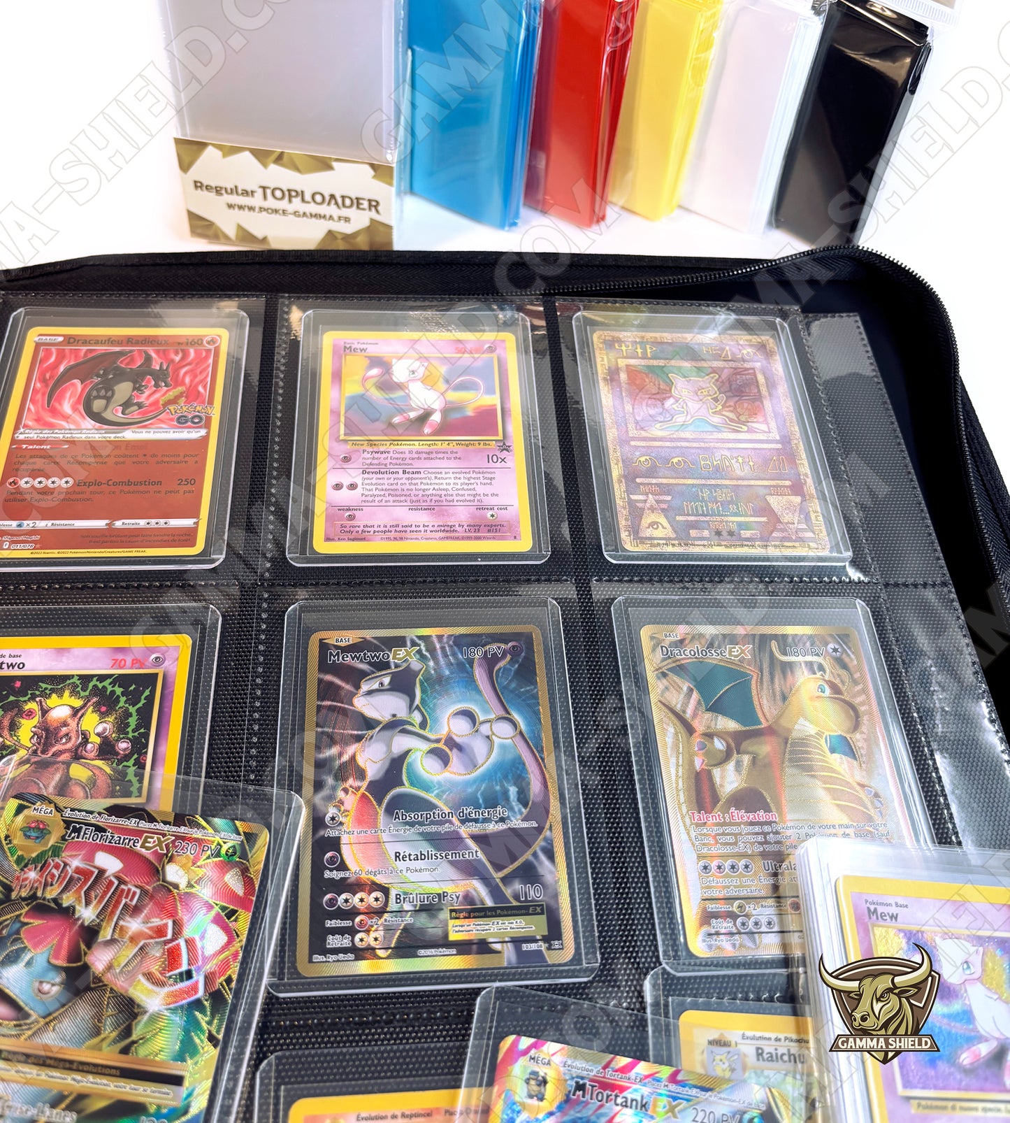 Binder premium pour 128 TOPLOADERS rangement latéral