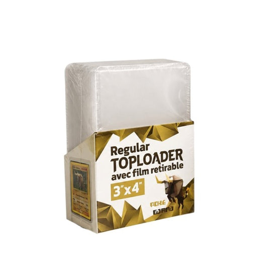 Lot de 25 protections toploaders PREMIUM avec film à retirer pour cartes Pokémon