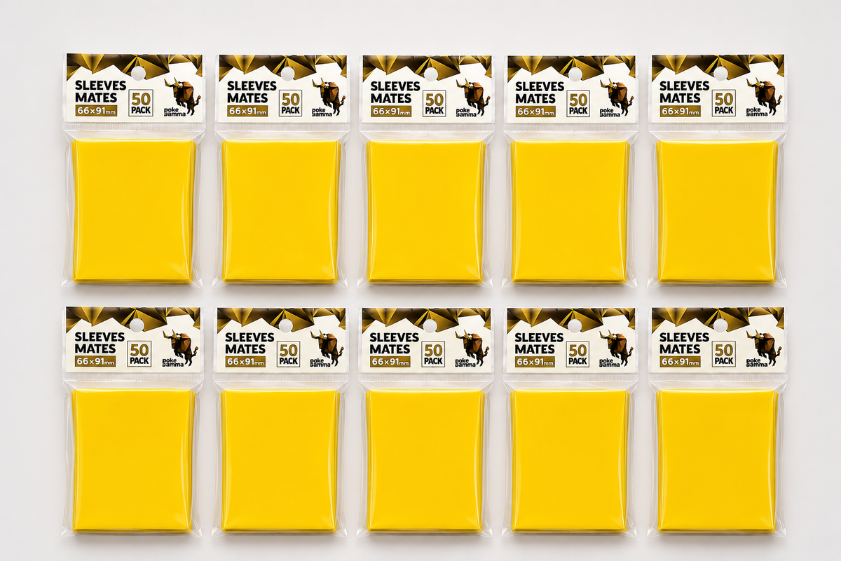 Lot de 50 sleeves protections COULEUR pour cartes TCG Standard 66x91mm