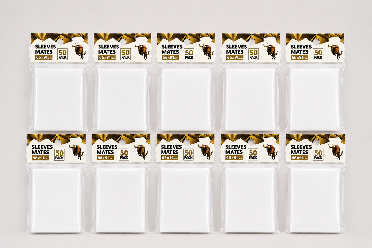 Lot de 50 sleeves protections COULEUR pour cartes TCG Standard 66x91mm