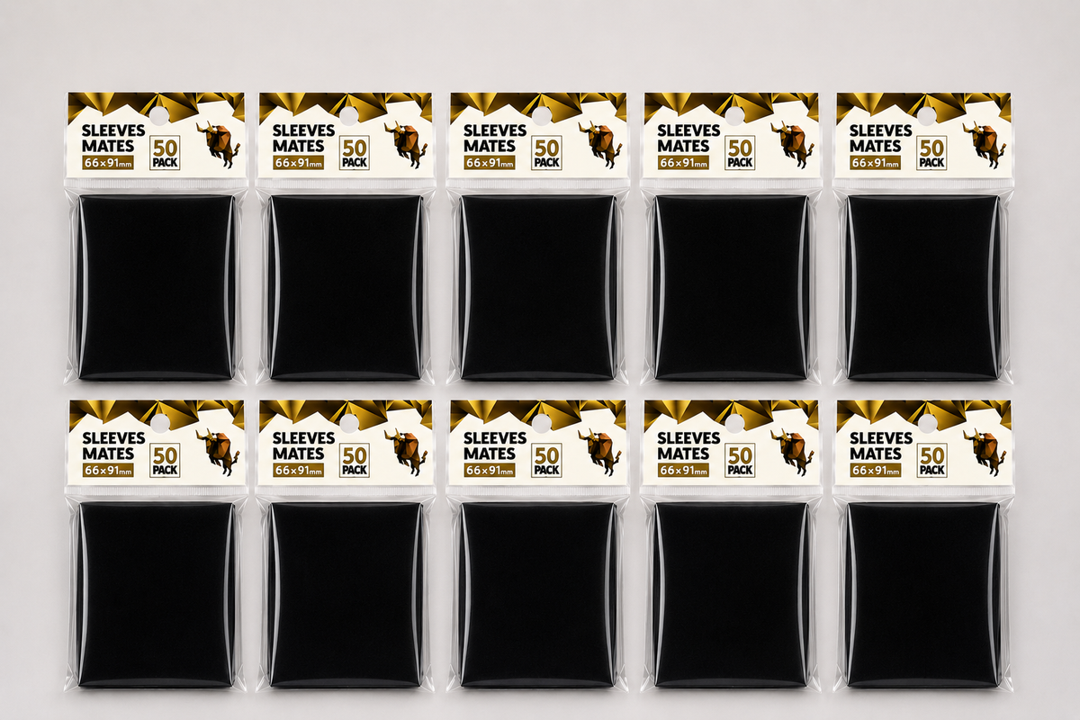 Lot de 50 sleeves protections COULEUR pour cartes TCG Standard 66x91mm