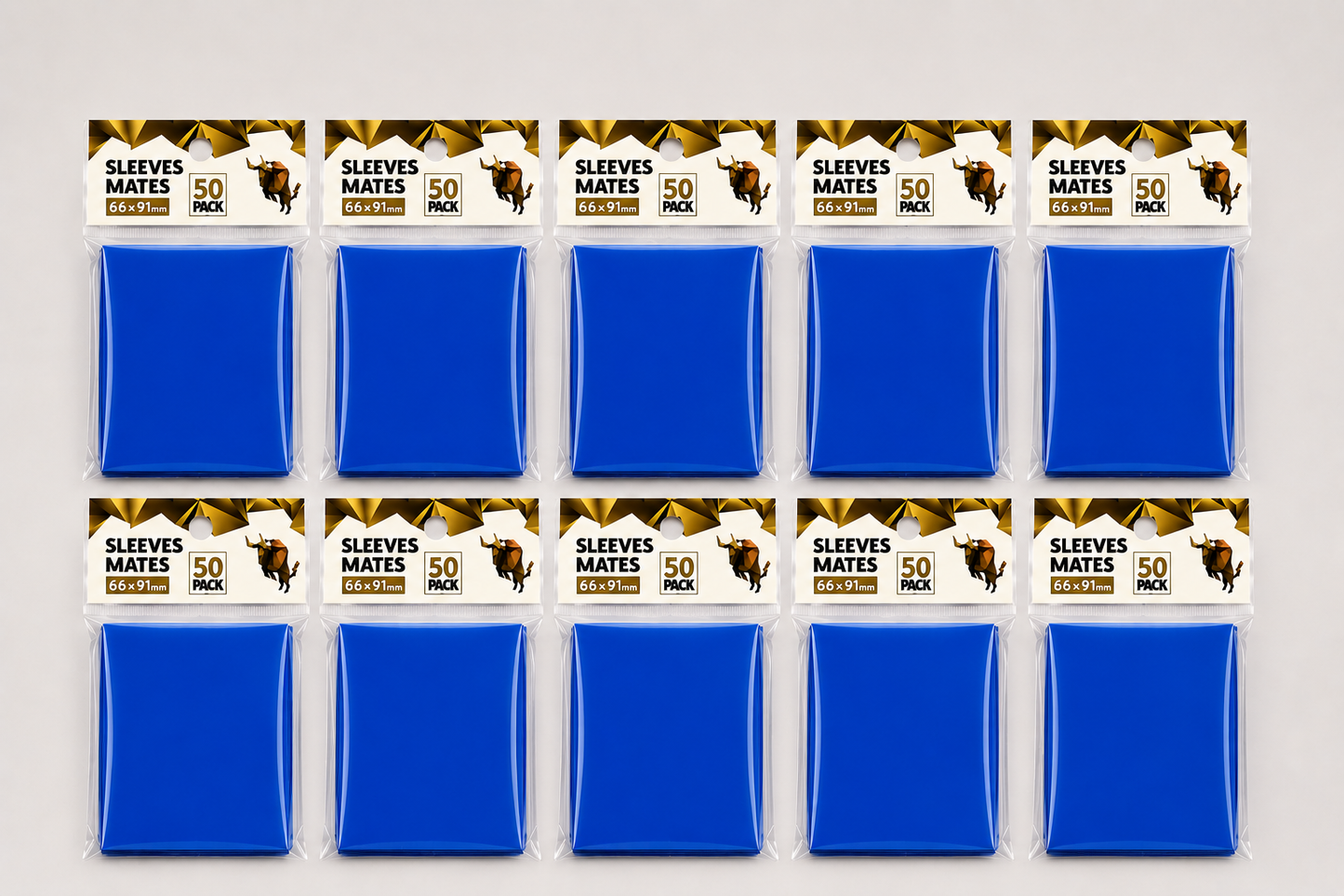 Lot de 50 sleeves protections COULEUR pour cartes TCG Standard 66x91mm