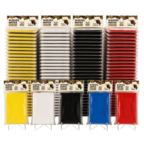 Lot de 50 sleeves protections COULEUR pour cartes TCG Standard 66x91mm