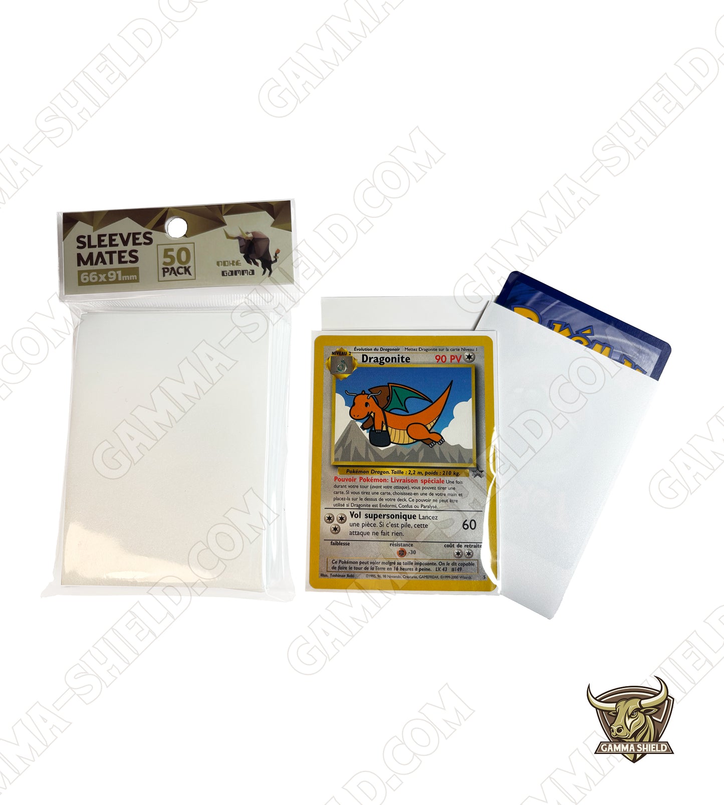 Lot de 50 sleeves protections COULEUR pour cartes TCG Standard 66x91mm