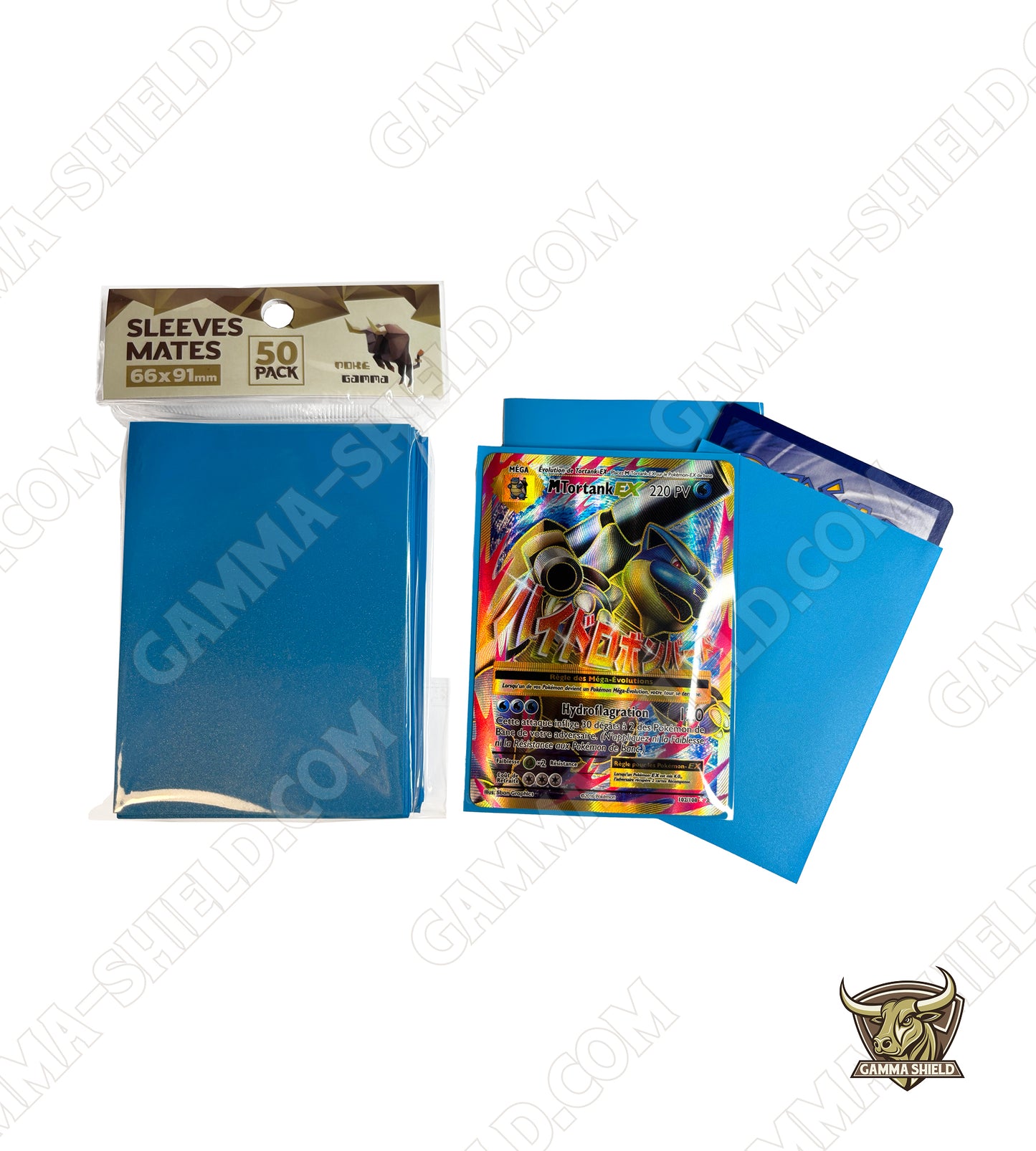 Lot de 50 sleeves protections COULEUR pour cartes TCG Standard 66x91mm