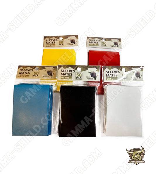 Lot de 50 sleeves protections COULEUR pour cartes TCG Standard 66x91mm