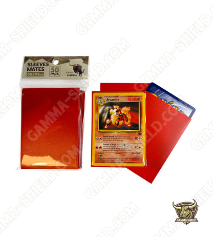 Lot de 50 sleeves protections COULEUR pour cartes TCG Standard 66x91mm