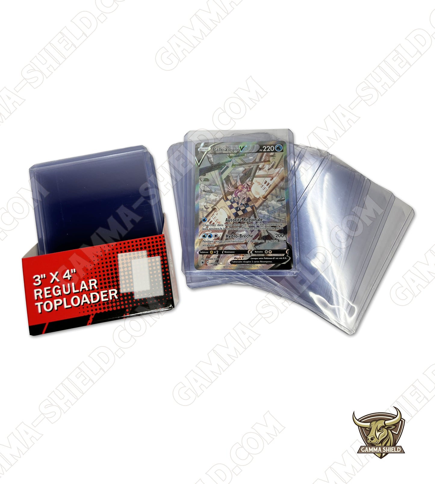 Lot de 25 protections toploaders classiques pour cartes Pokémon