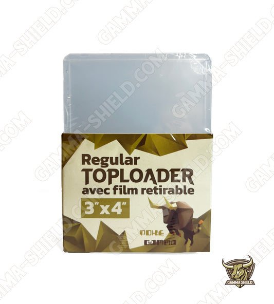 Lot de 25 protections toploaders PREMIUM avec film à retirer pour cartes Pokémon