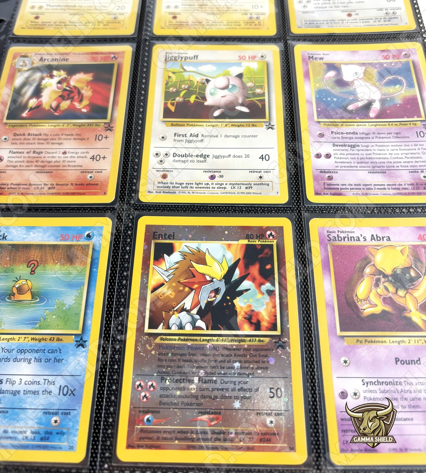Lot 50 pages noires haute qualité pour classeurs A4 à rangement latéral pour cartes Pokémon