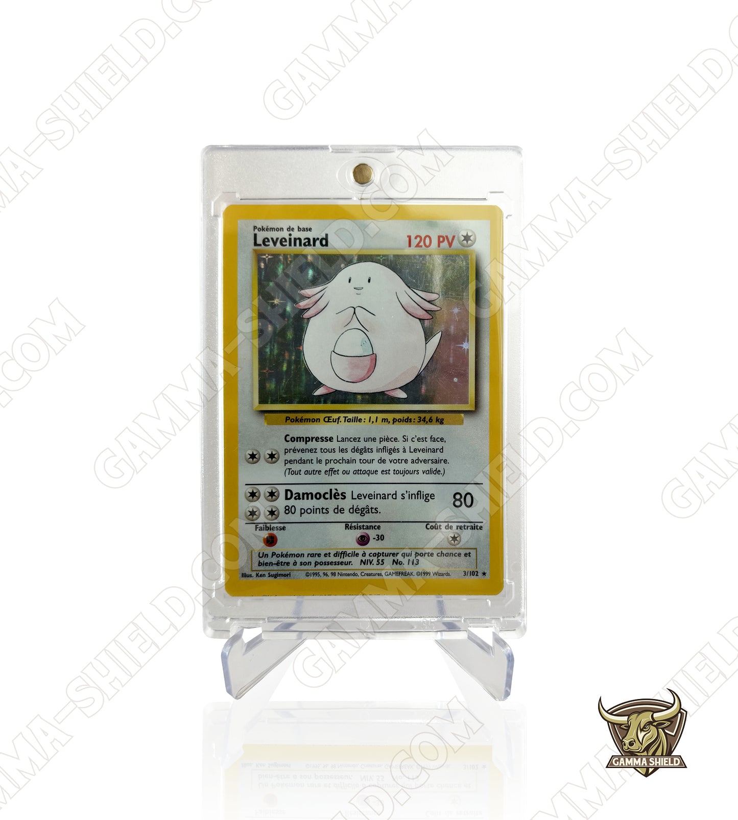 Protection acrylique aimantée pour carte Pokémon