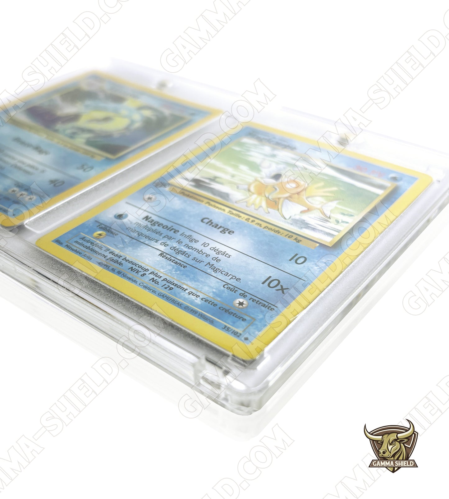 Protection acrylique aimantée pour 2 cartes Pokémon