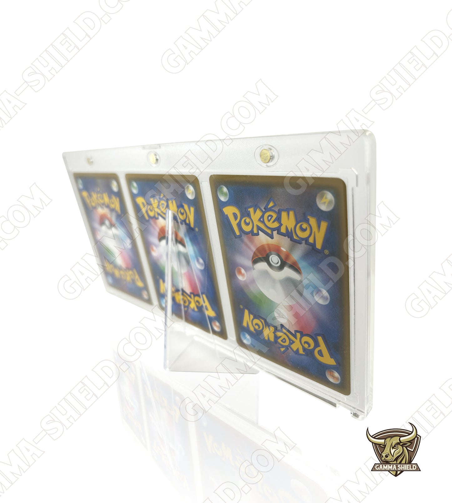 Protection acrylique aimantée pour 3 cartes Pokémon