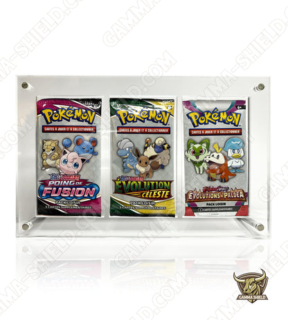 Protection acrylique premium pour artset 3 boosters