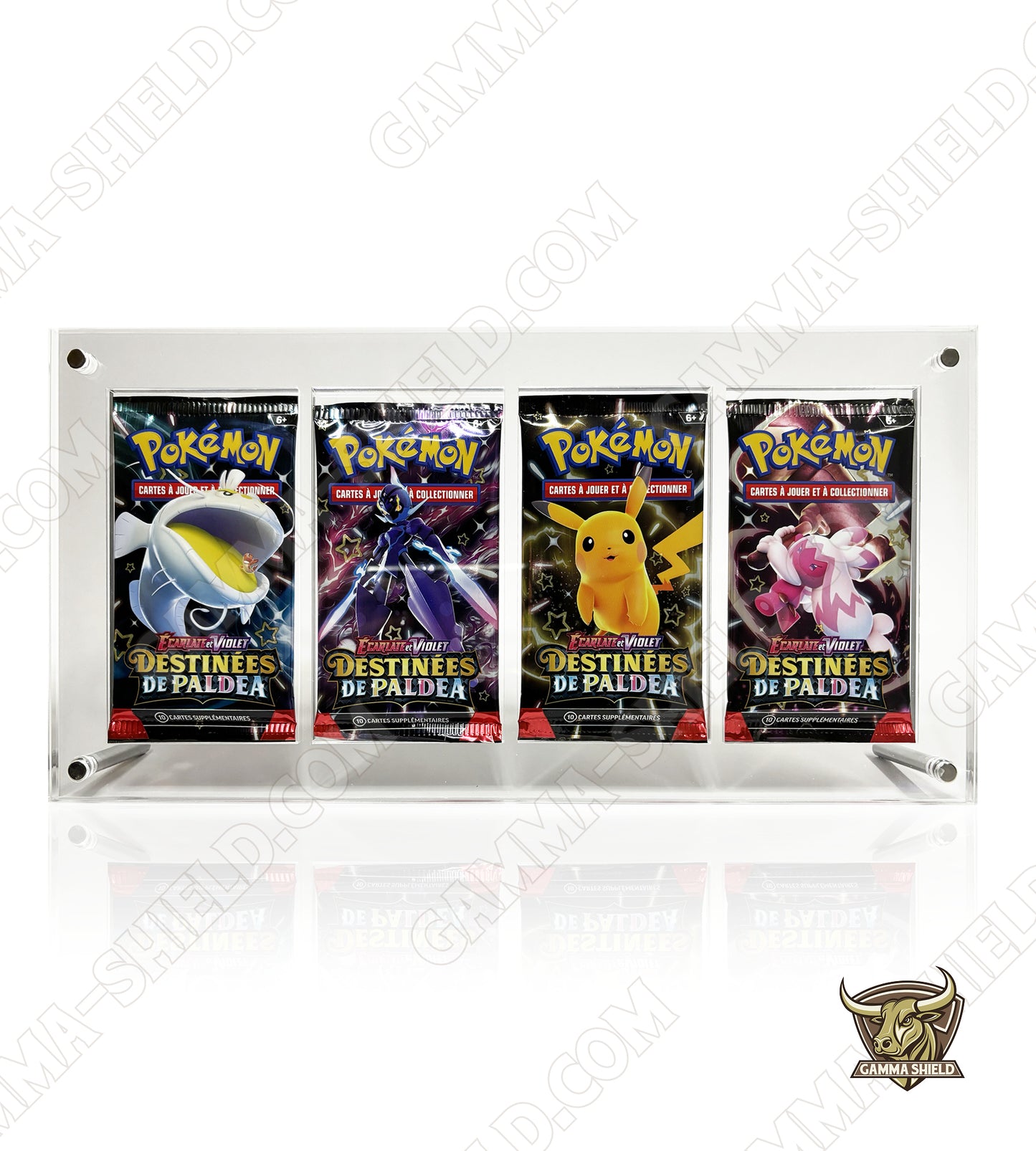 Protection acrylique premium pour artset 4 boosters
