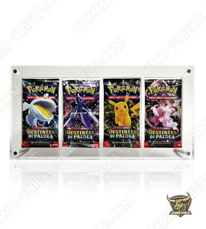 Protection acrylique premium pour artset 4 boosters
