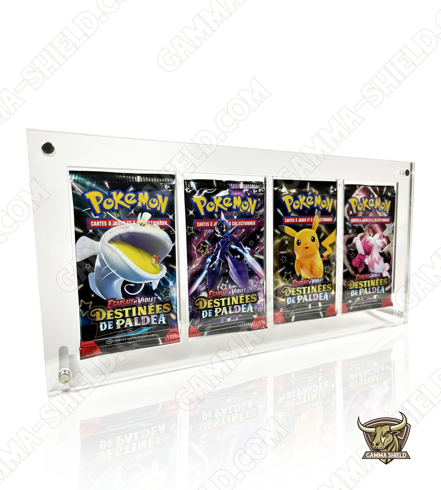 Protection acrylique premium pour artset 4 boosters