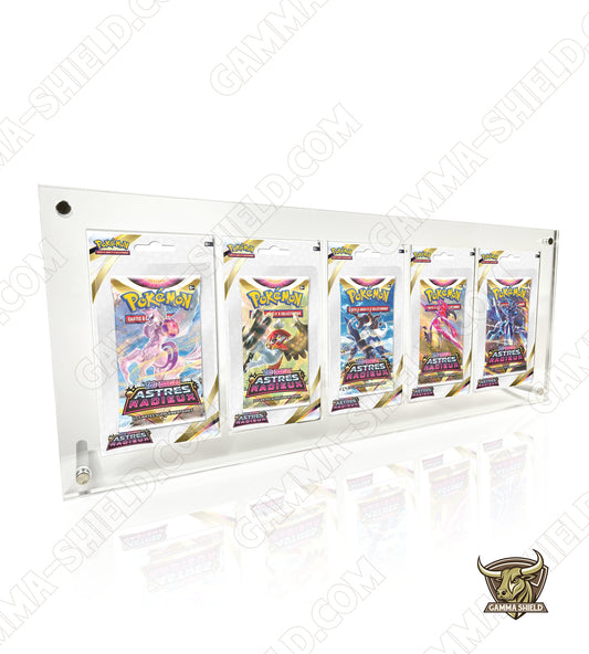 Protection acrylique premium pour artset 5 boosters blisters
