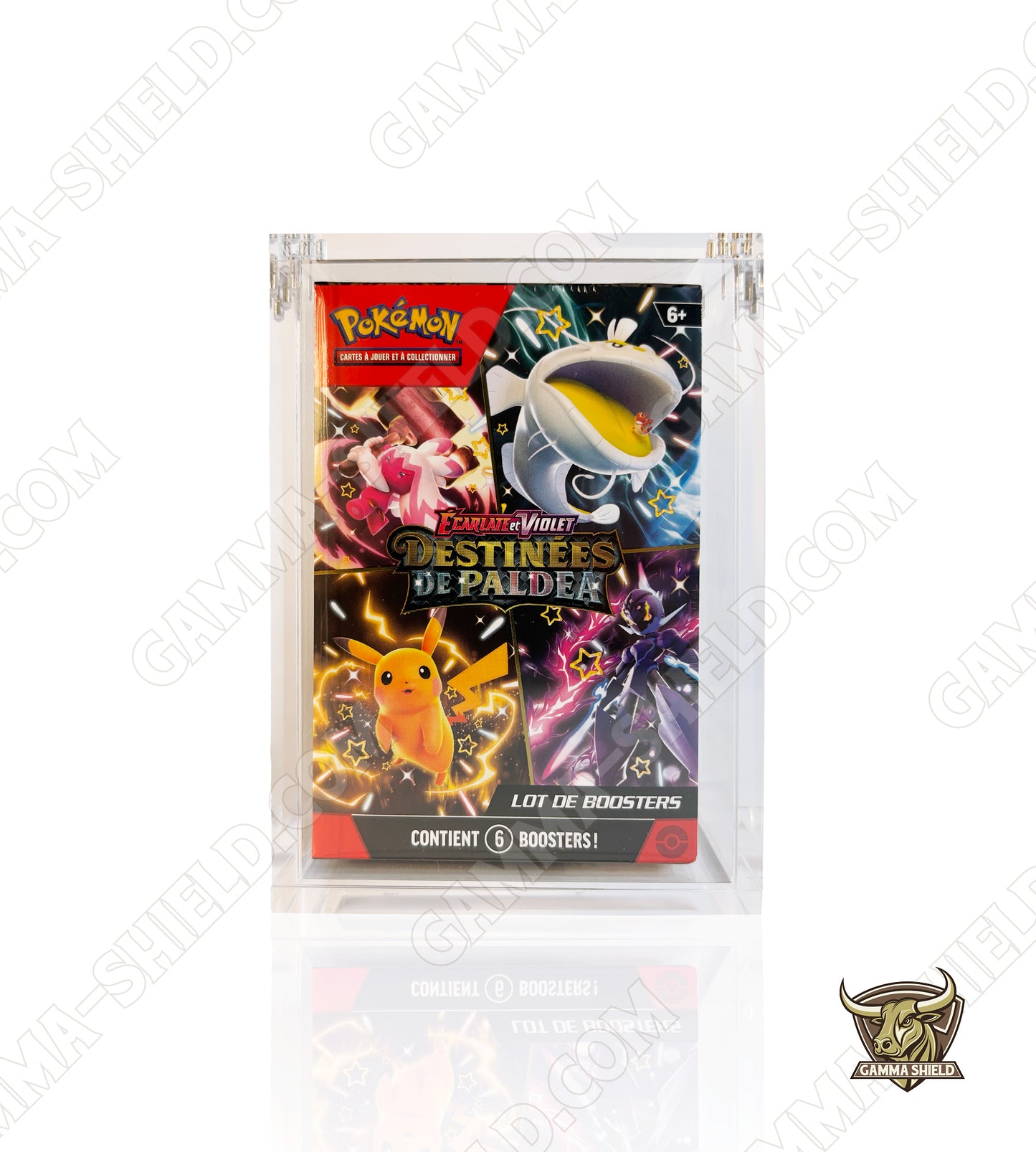 Protection acrylique premium pour Bundle 6 boosters Pokémon