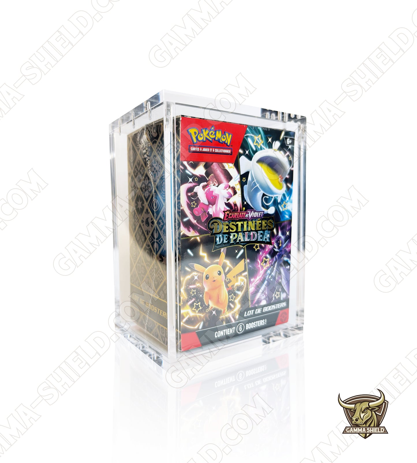Protection acrylique premium pour Bundle 6 boosters Pokémon