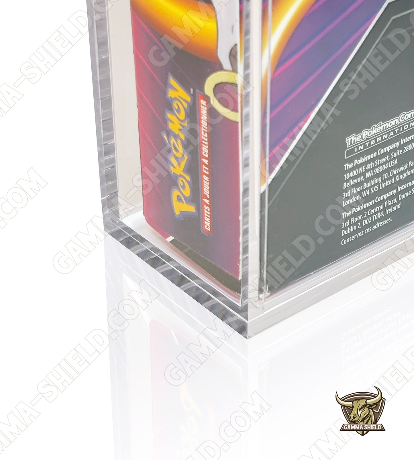 Protection acrylique aimantée pour coffret Pokémon 4 boosters