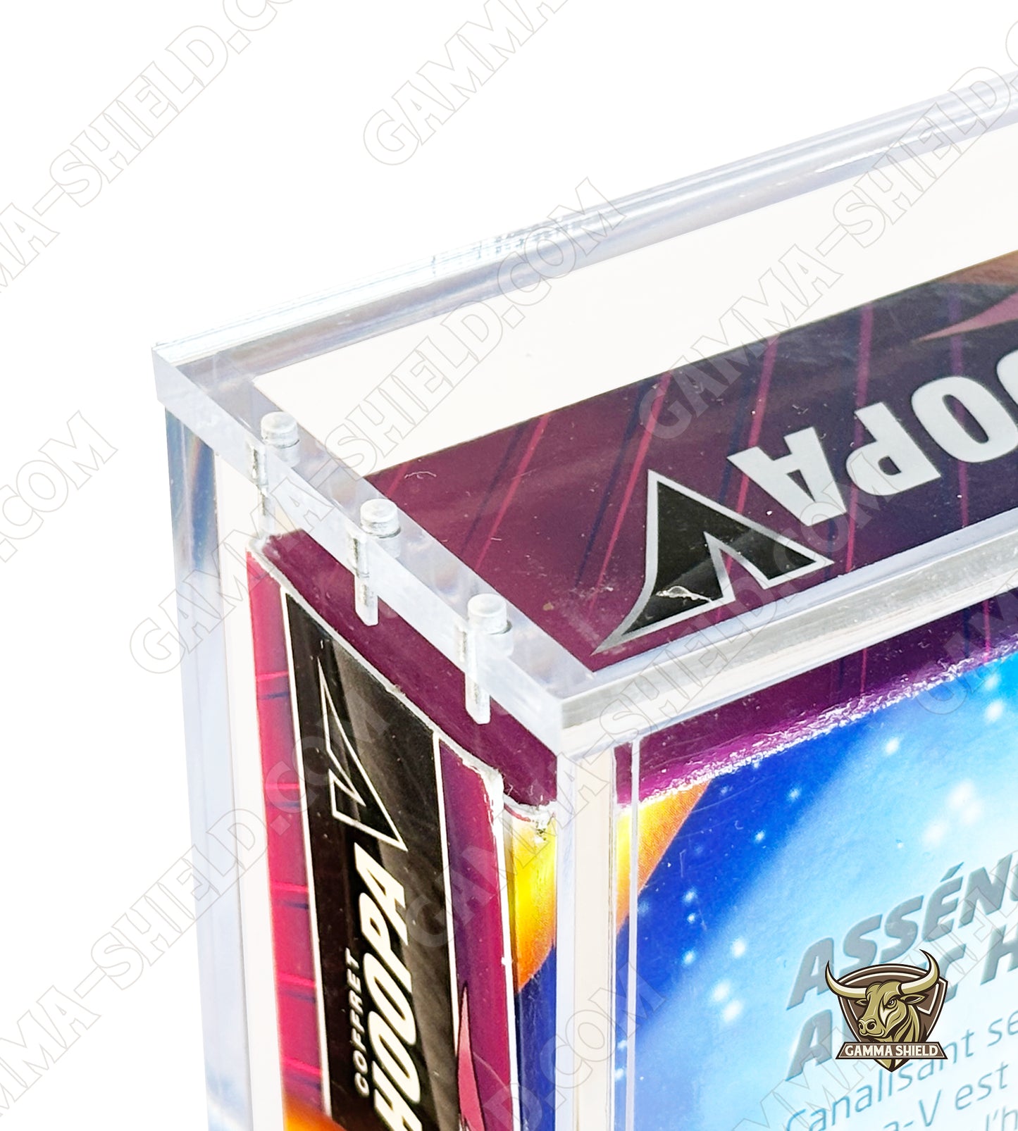 Protection acrylique aimantée pour coffret Pokémon 4 boosters