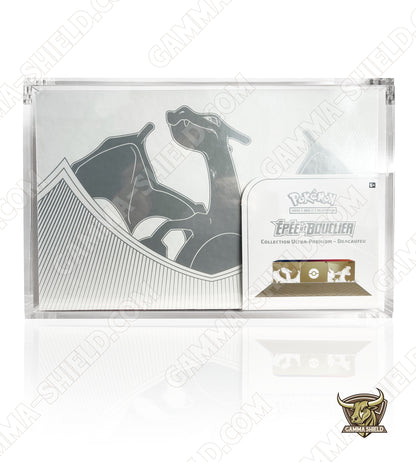 Protection acrylique premium pour ETB Ultra Dracaufeu