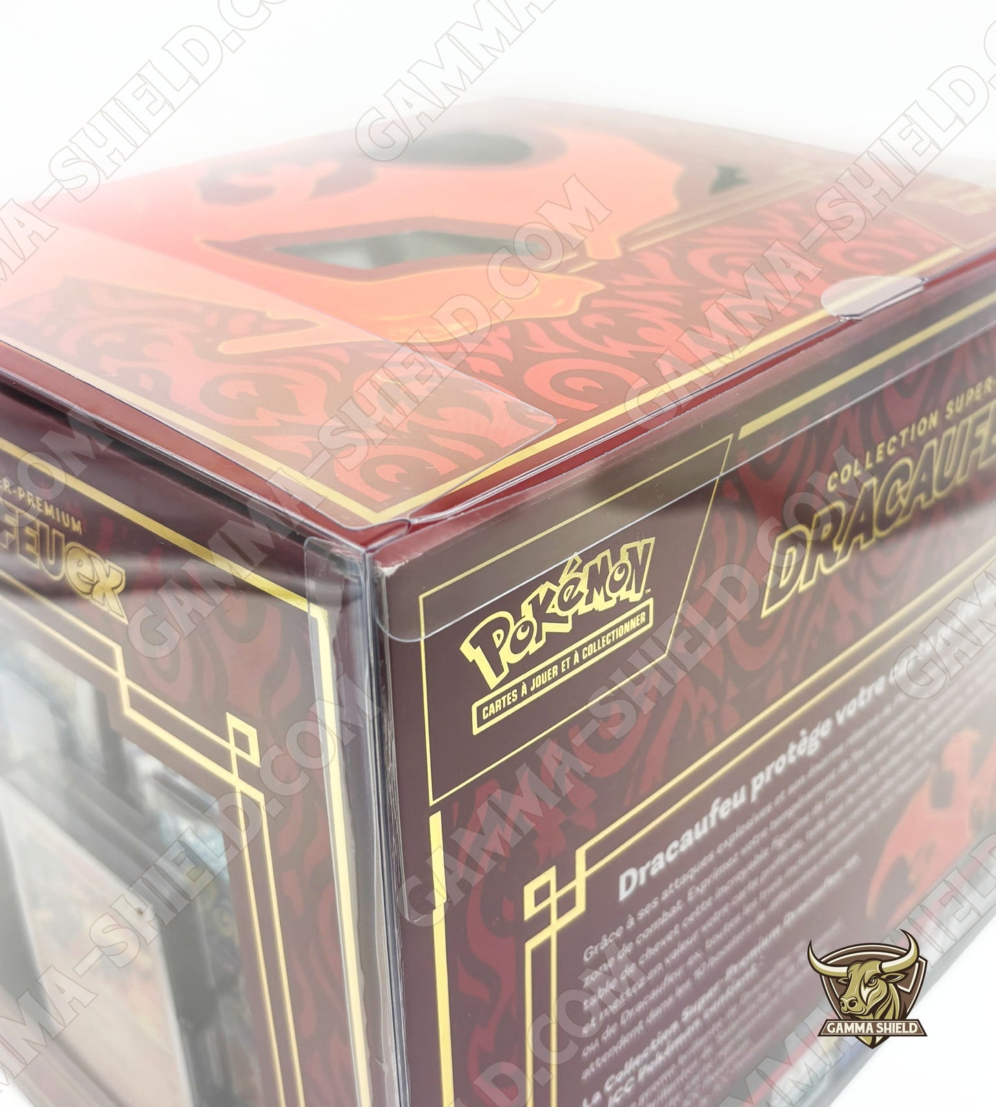 Protection souple extra-clear pour coffret SPC Super-Premium Dracaufeu Pokémon