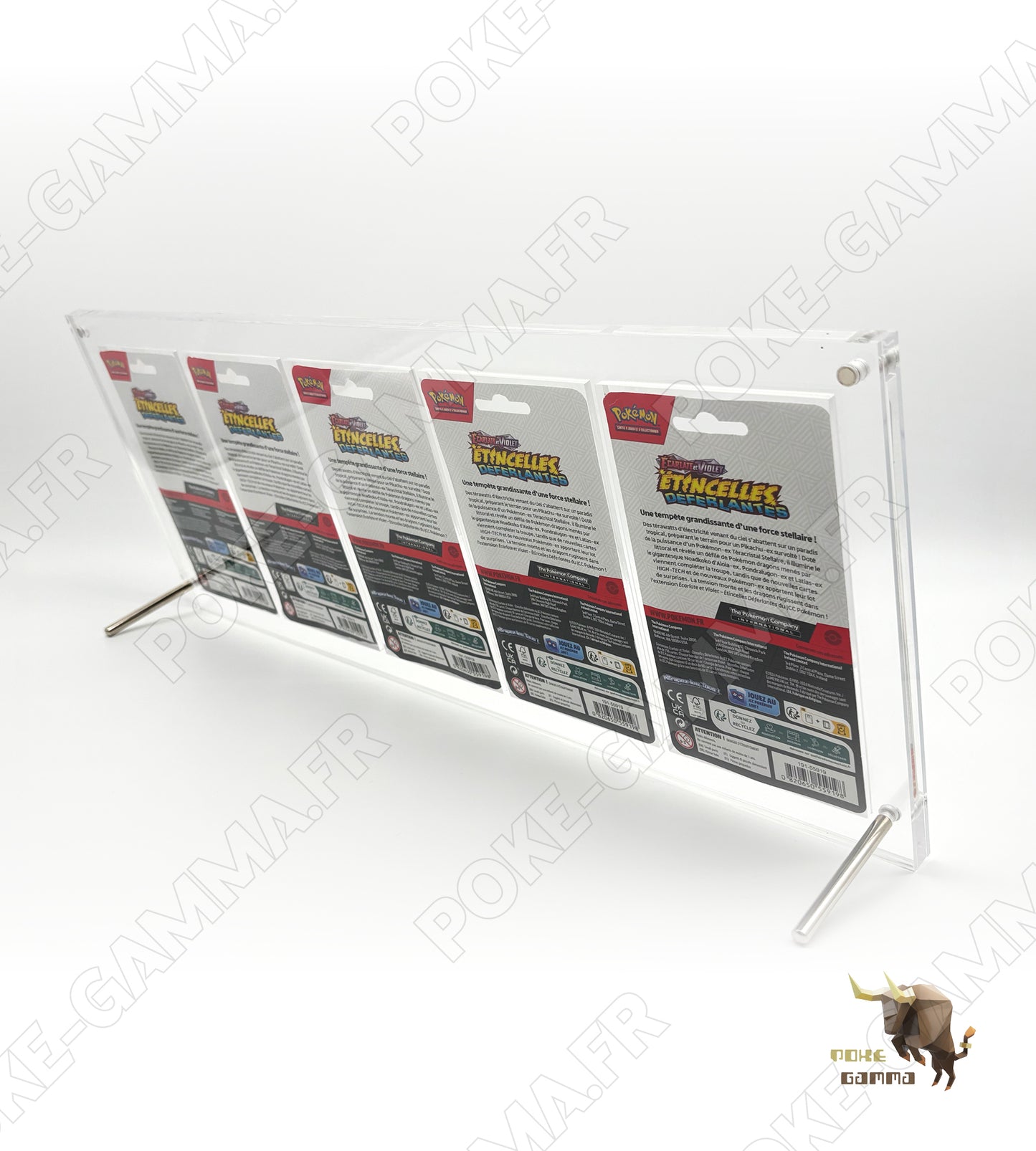 Protection acrylique premium pour artset 5 boosters blister carton