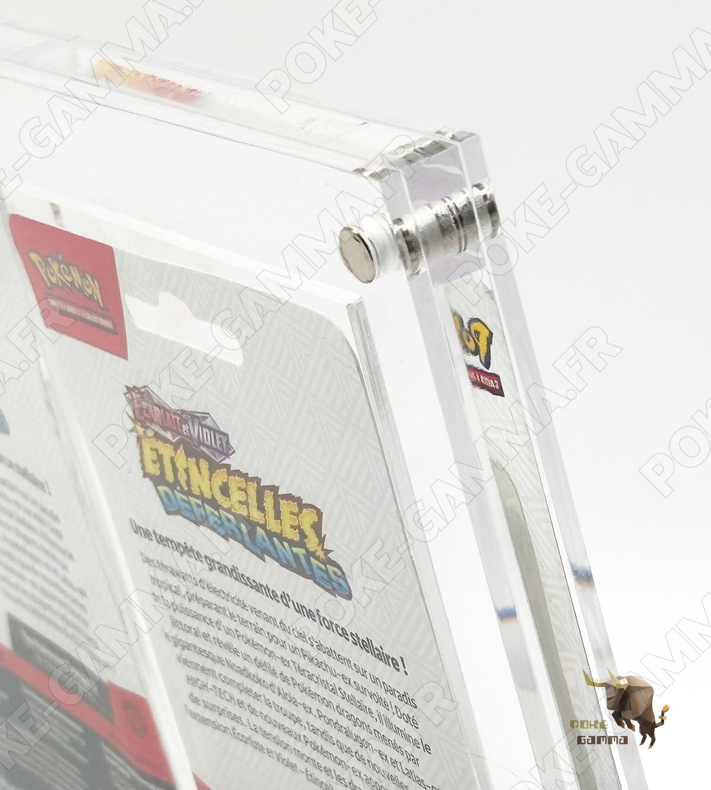 Protection acrylique premium pour artset 4 boosters blister carton