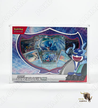 Protection acrylique aimantée pour coffret Pokémon 4 boosters "grand format"