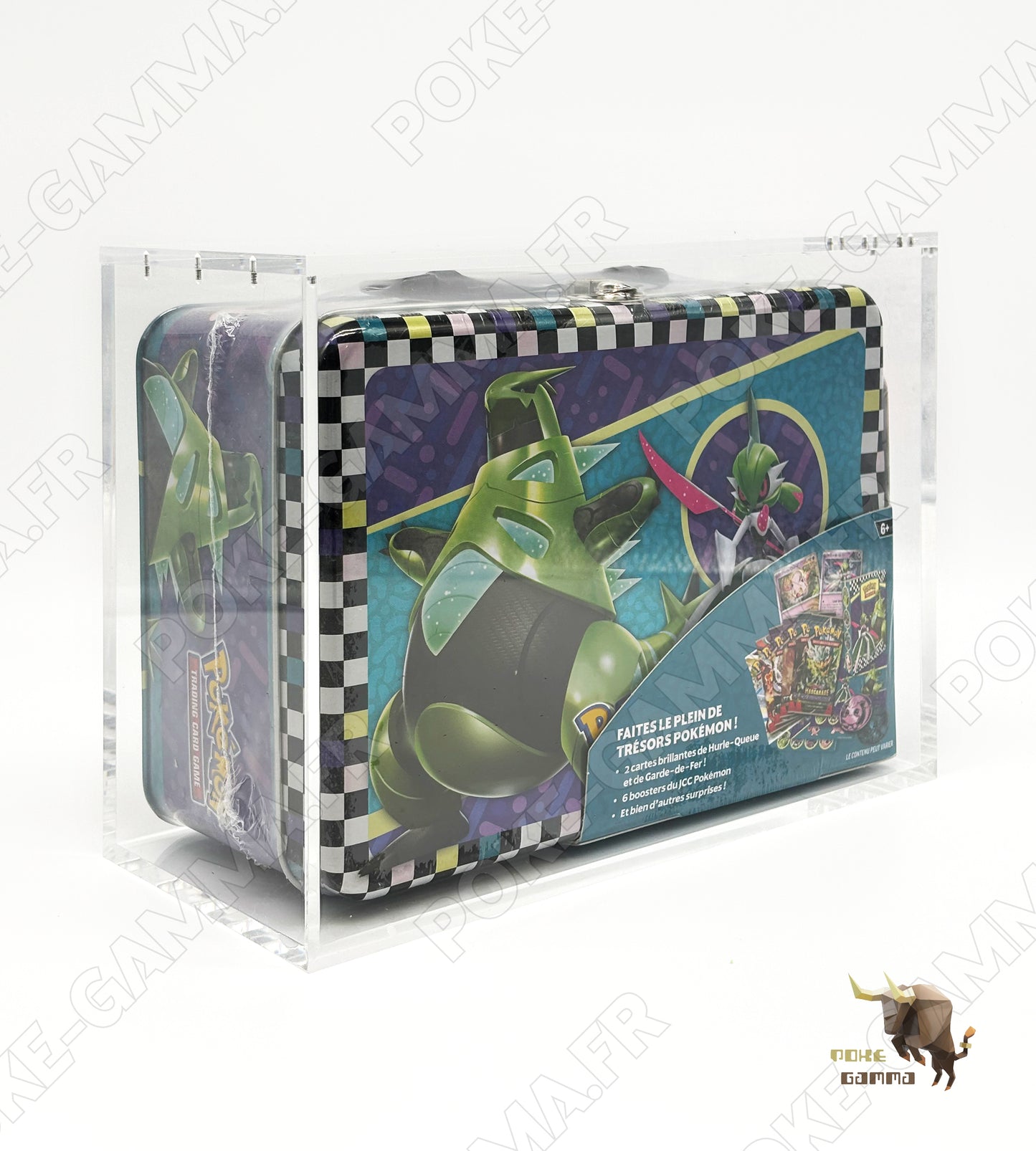 Protection acrylique premium pour valisette / coffret de collection Pokemon