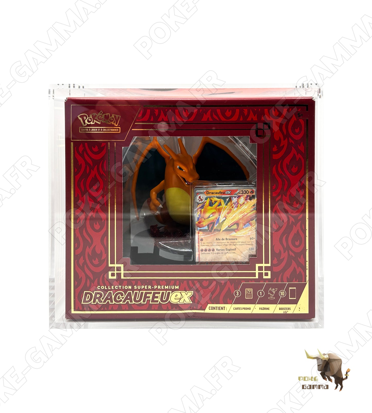 Protection acrylique aimantée pour Super Premium Dracaufeu